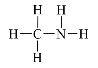 Công thức Lewis của CH3NH2