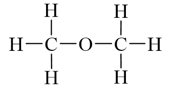 Công thức Lewis của CH3OCH3