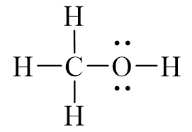 Công thức Lewis của CH3OH