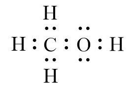 Công thức Lewis của CH3OH