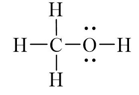 Công thức Lewis của CH3OH