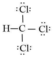 Công thức Lewis của CHCl3