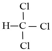 Công thức Lewis của CHCl3