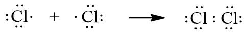 Công thức Lewis của Cl2