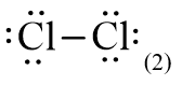 Công thức Lewis của Cl2