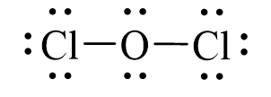 Công thức Lewis của Cl2O