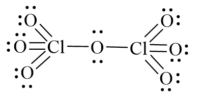 Công thức Lewis của Cl2O7