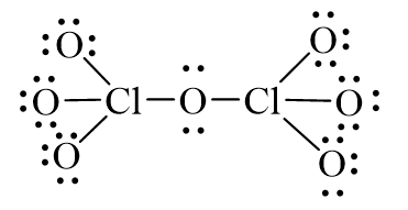 Công thức Lewis của Cl2O7