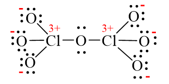 Công thức Lewis của Cl2O7