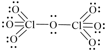 Công thức Lewis của Cl2O7