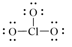 Công thức Lewis của ClO3-