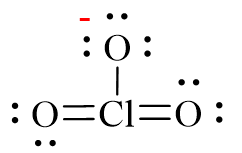 Công thức Lewis của ClO3-
