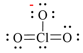 Công thức Lewis của ClO3-
