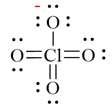 Công thức Lewis của ClO4-