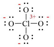 Công thức Lewis của ClO4-