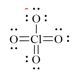 Công thức Lewis của ClO4-
