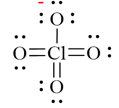 Công thức Lewis của ClO4-