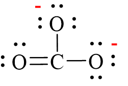 Công thức Lewis của CO32-