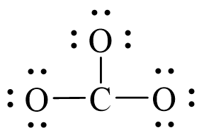 Công thức Lewis của CO32-
