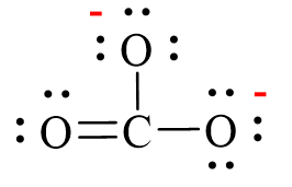 Công thức Lewis của CO32-