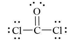 Công thức Lewis của COCl2