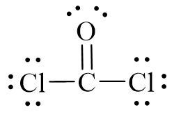 Công thức Lewis của COCl2