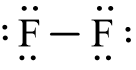 Công thức Lewis của F2