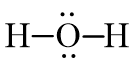 Công thức Lewis của H2O