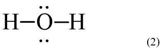 Công thức Lewis của H2O