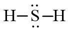 Công thức Lewis của H2S