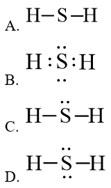 Công thức Lewis của H2S