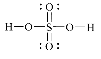 Công thức Lewis của H2SO4