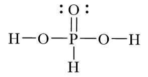 Công thức Lewis của H3PO3