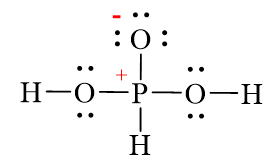 Công thức Lewis của H3PO3