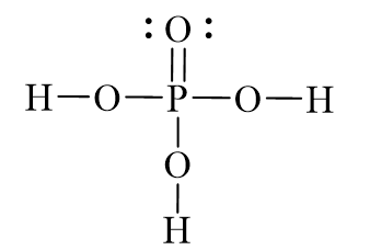 Công thức Lewis của H3PO4