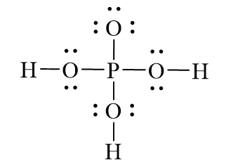 Công thức Lewis của H3PO4