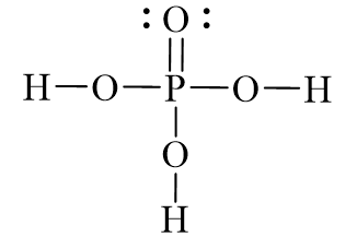 Công thức Lewis của H3PO4