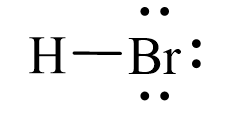 Công thức Lewis của HBr
