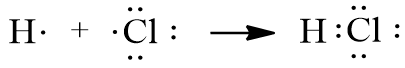 Công thức Lewis của HCl