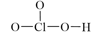 Công thức Lewis của HClO3