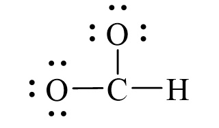 Công thức Lewis của HCO2-