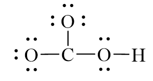 Công thức Lewis của HCO3-