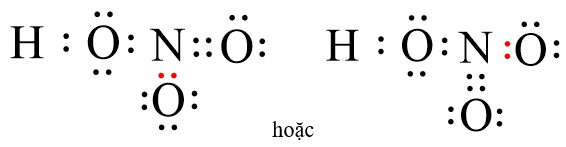 Công thức Lewis của HNO3