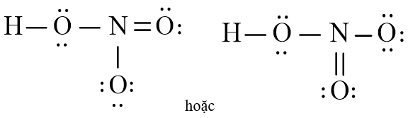 Công thức Lewis của HNO3