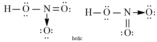 Công thức Lewis của HNO3