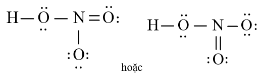 Công thức Lewis của HNO3