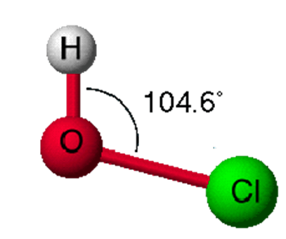 Công thức Lewis của HOCl