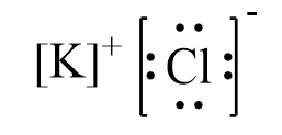 Công thức Lewis của KCl