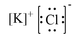 Công thức Lewis của KCl