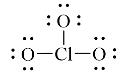 Công thức Lewis của KClO3